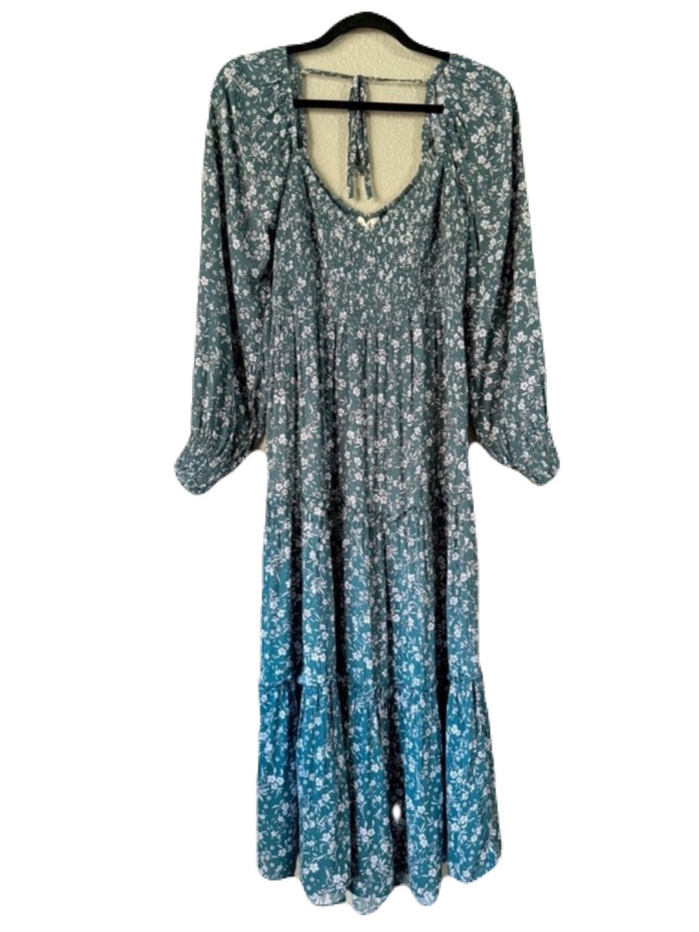 Mint Choco Floral Green Dress NWT